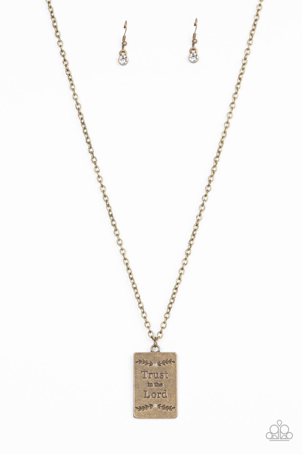 All About Trust - Brass Paparazzi Necklace