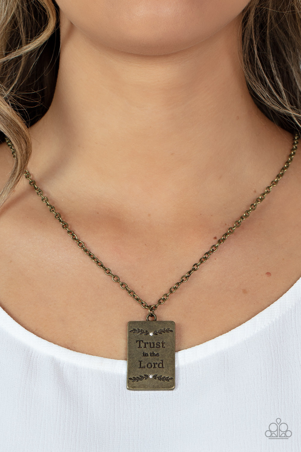 All About Trust - Brass Paparazzi Necklace