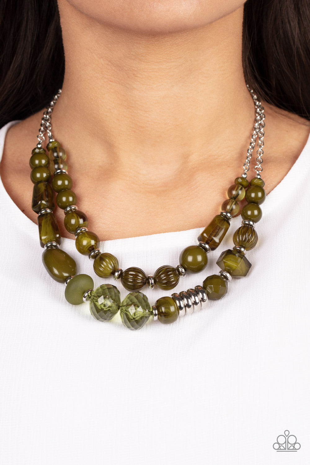 Pina Colada Paradise - Green Paparazzi Necklace