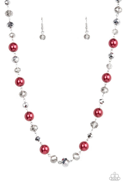 Decked Out Dazzle - Red Paparazzi Necklace