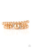 Romantic Redux - Brown Paparazzi Bracelet