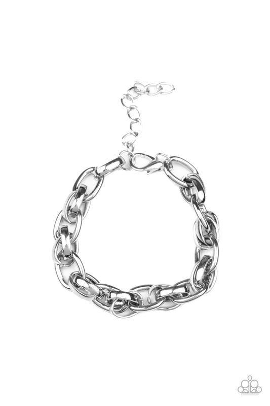 Rookie Roulette - Silver Paparazzi Urban Bracelet