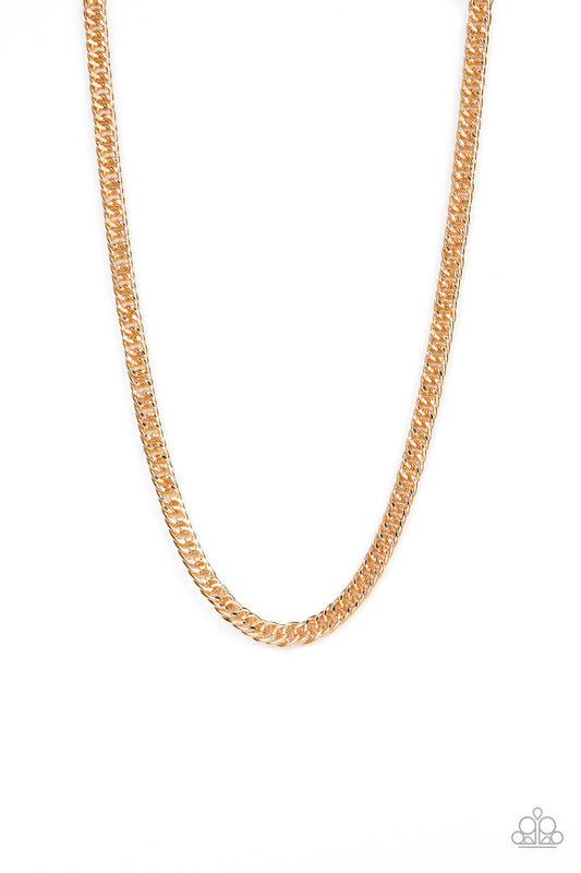 Standing Room Only - Gold Paparazzi Urban Necklace
