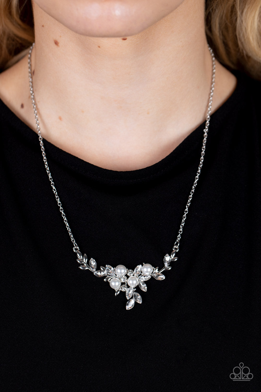 Because Im The Bride - White Paparazzi Necklace