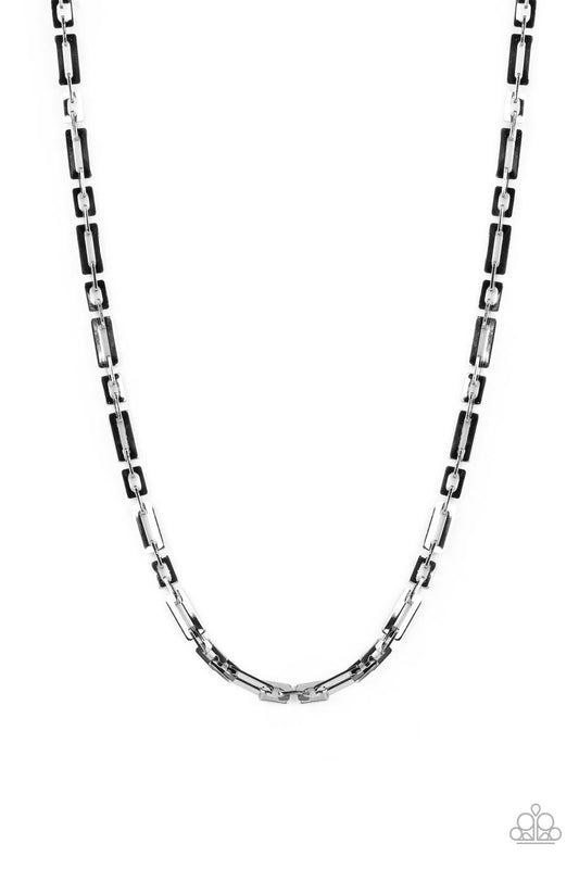 Rocket Zone - Black Paparazzi Urban Necklace