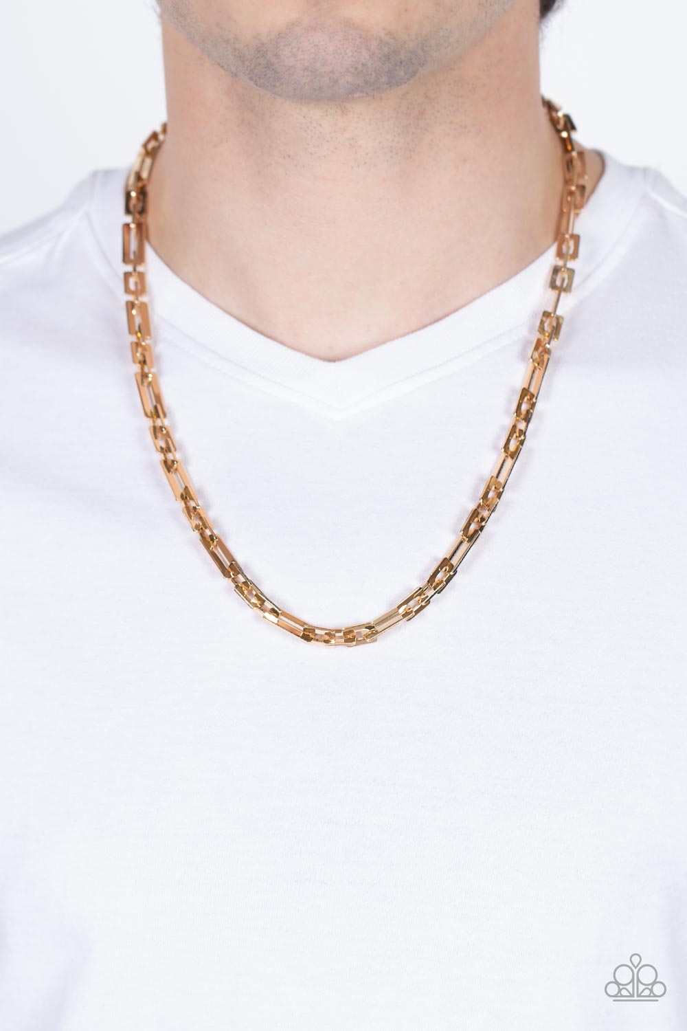 Rocket Zone - Gold Paparazzi Urban Necklace