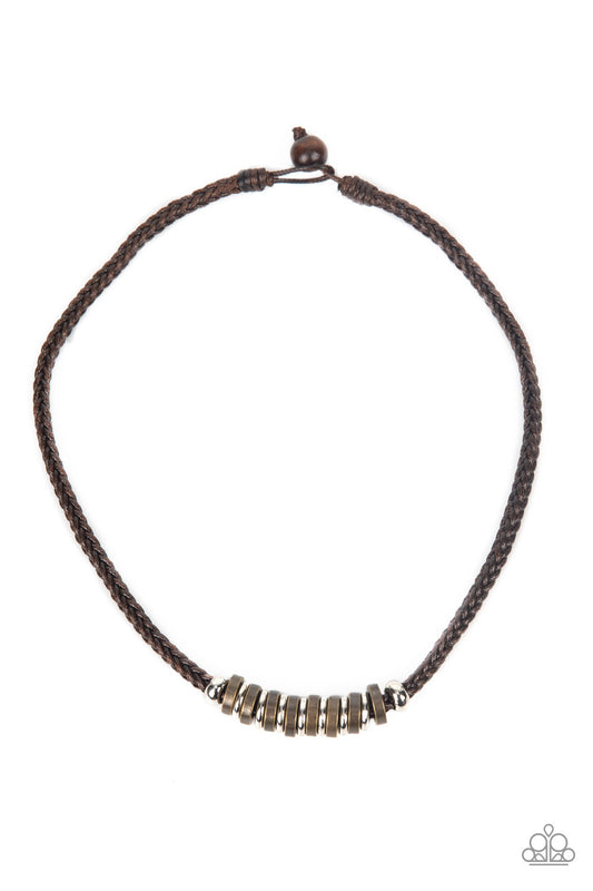 Primitive Prize - Brown Paparazzi Urban Necklace