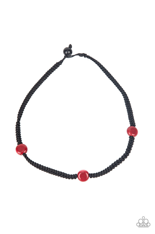 SoCal Style - Red Paparazzi Urban Necklace