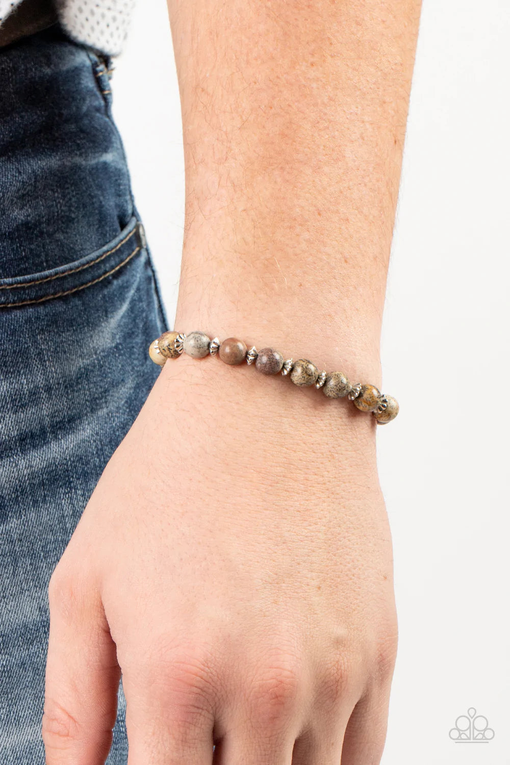 Keep The Peace Silver Paparazzi Urban Bracelet