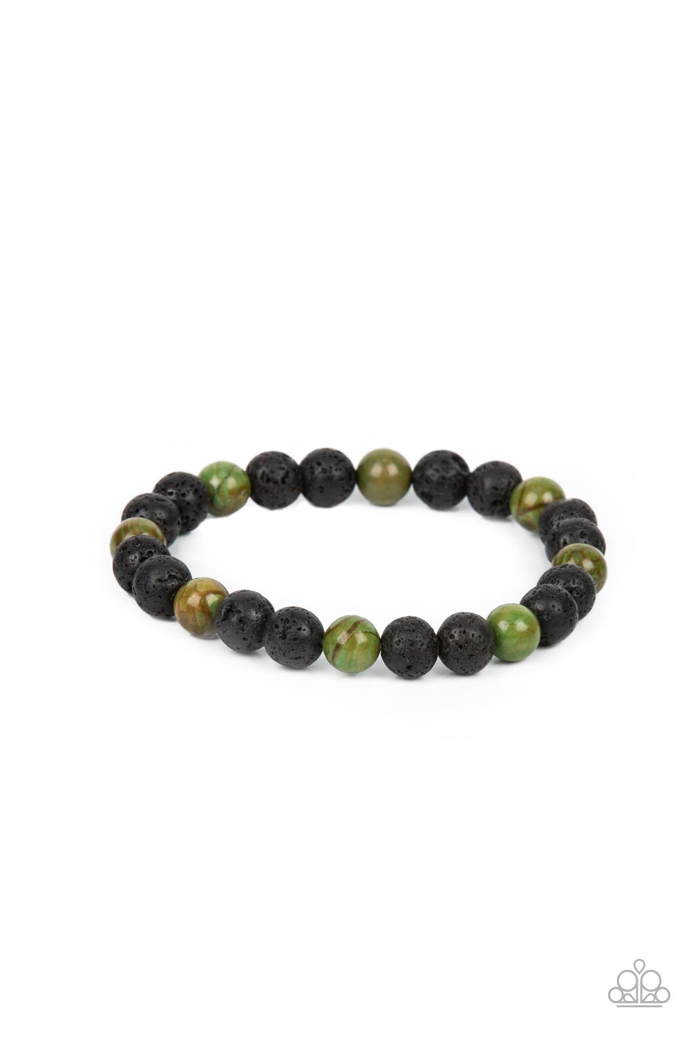 Molten Mogul - Green Paparazzi Urban Bracelet