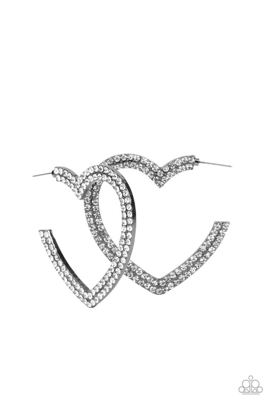 AMORE to Love - Black Paparazzi Earrings