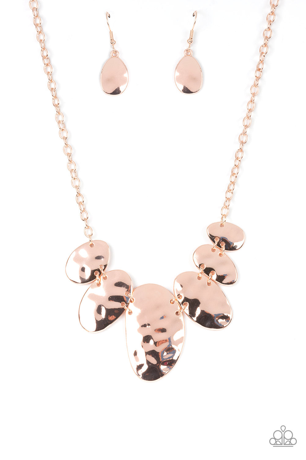 Cave Crawl - Rose Gold Paparazzi Necklace