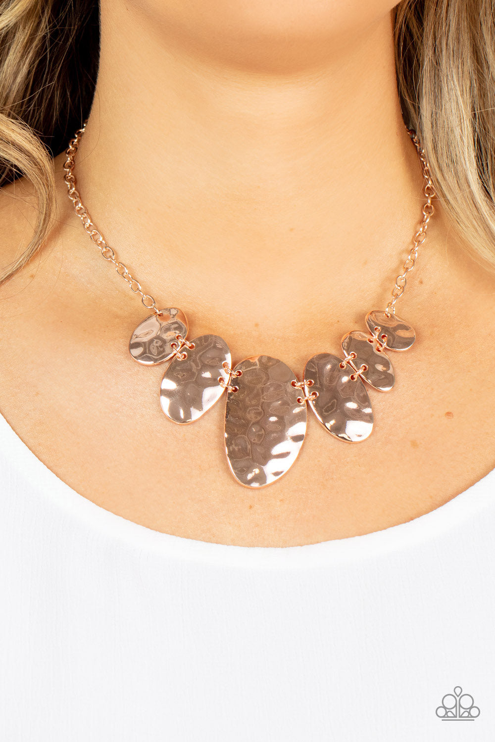 Cave Crawl - Rose Gold Paparazzi Necklace