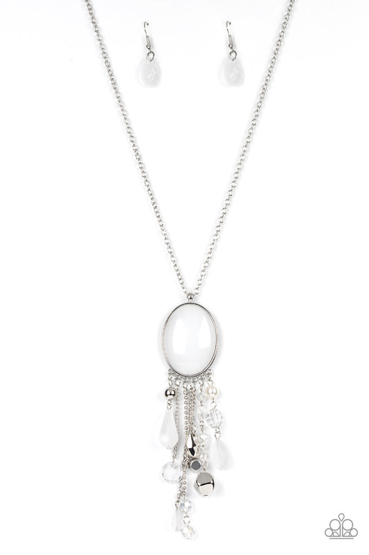 Whimsical Wishes - White Paparazzi Necklace