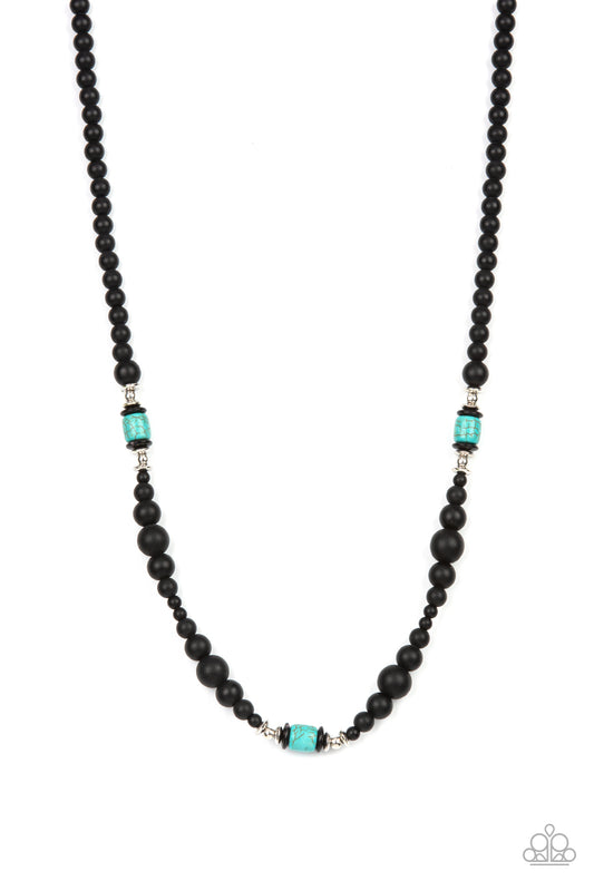 Stone Synchrony - Blue Paparazzi Urban Necklace