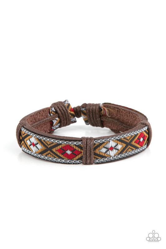 Textile Takeover - Red Paparazzi Urban Bracelet