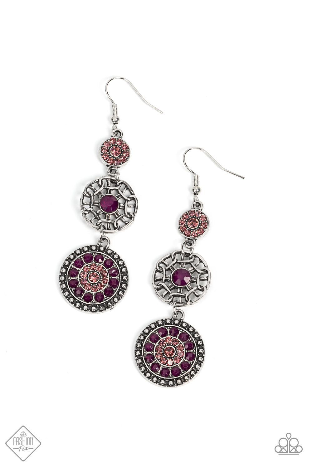 Farmhouse Hustle - Purple Paparazzi Fashion Fix Earrings