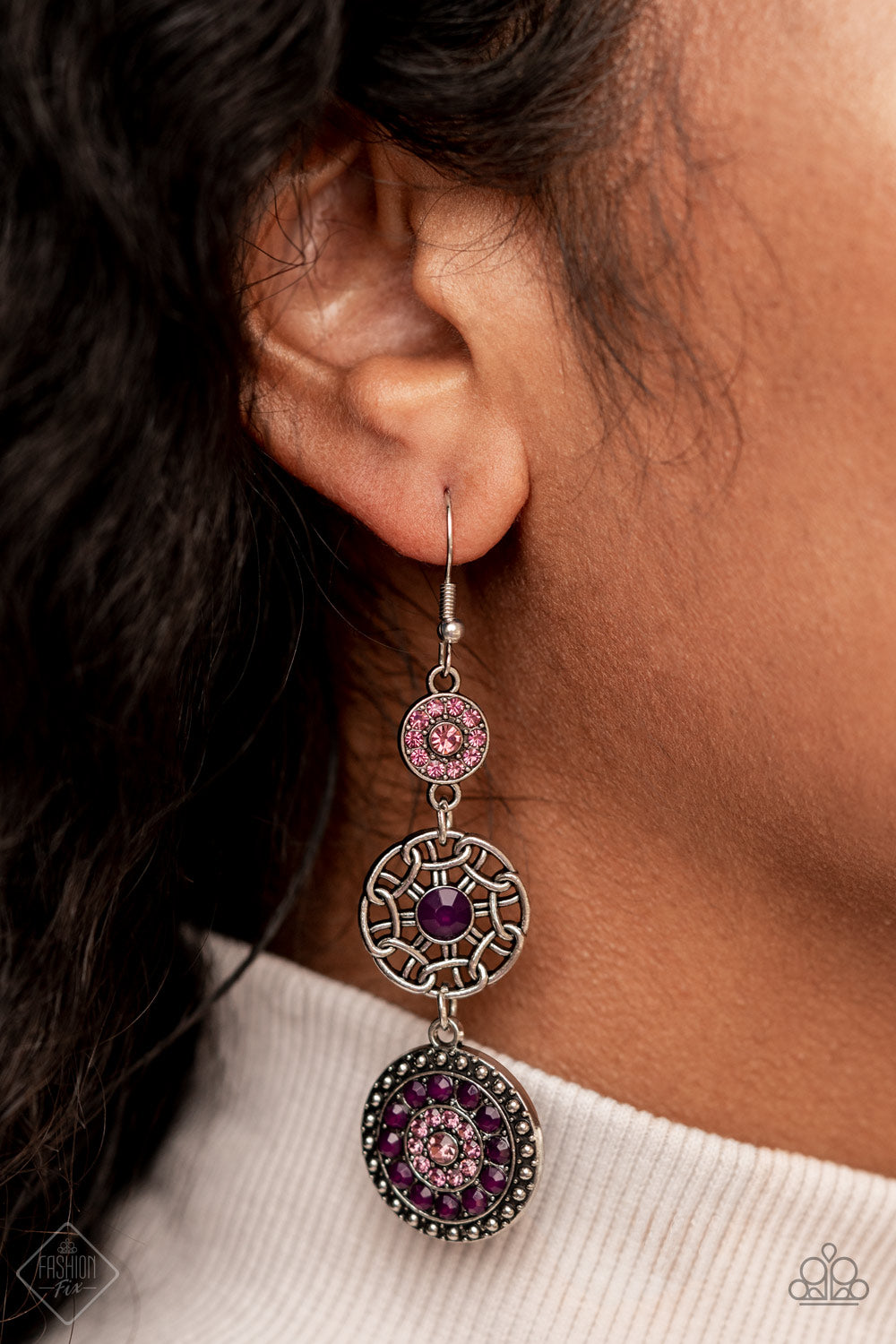 Farmhouse Hustle - Purple Paparazzi Fashion Fix Earrings