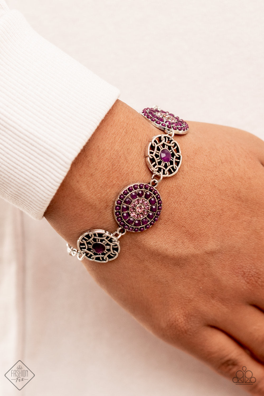 Vogue Garden-Variety - Purple Paparazzi Fashion Fix Bracelet