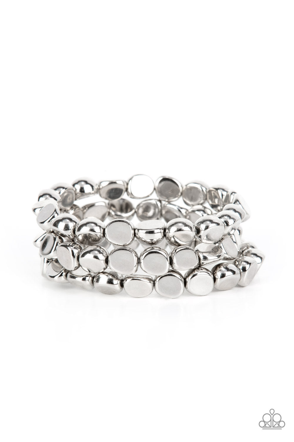 HAUTE Stone - Silver Paparazzi Bracelet