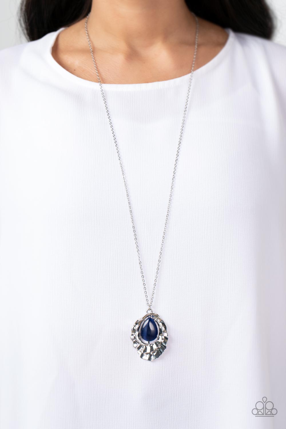 Titanic Trinket - Blue Paparazzi Necklace