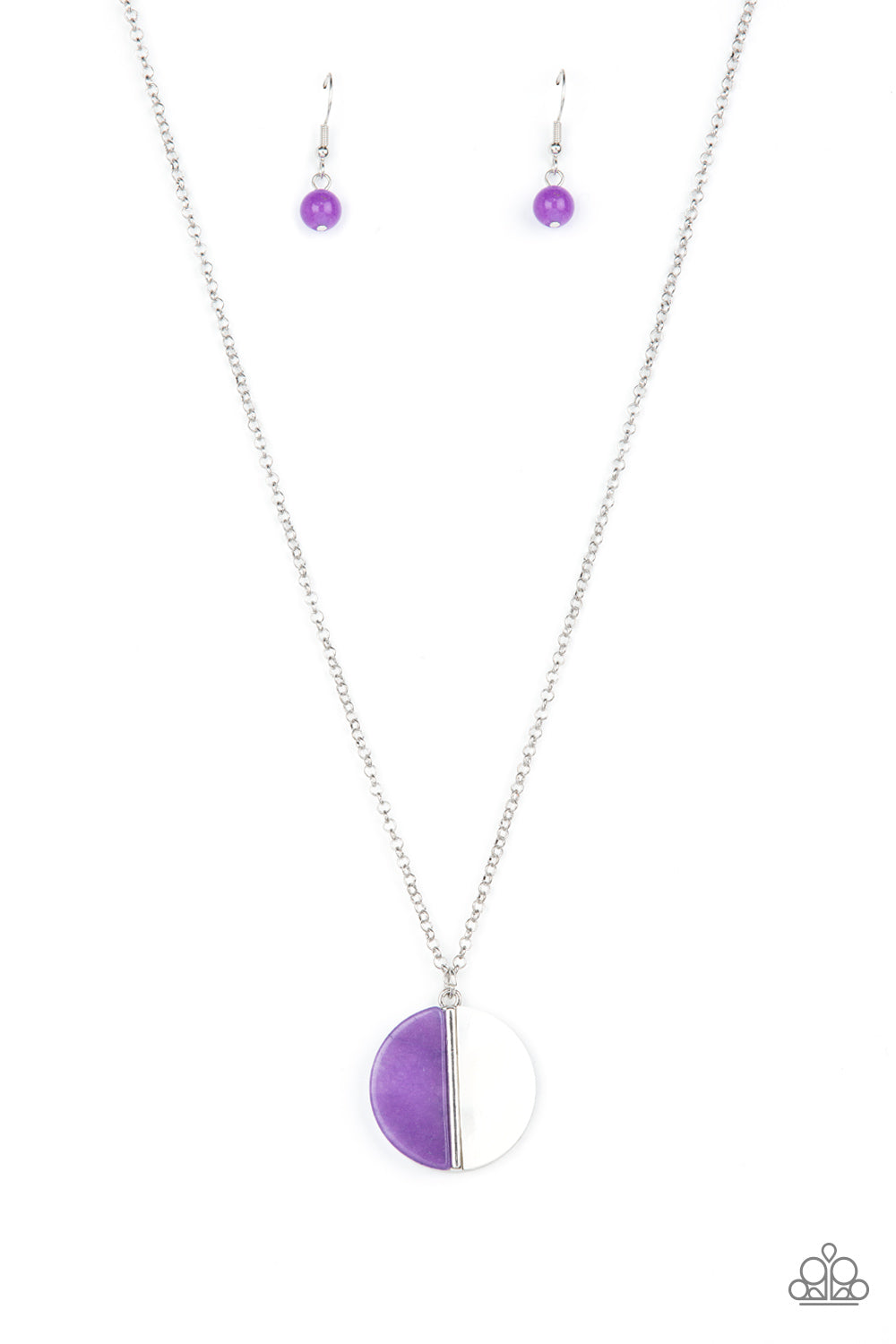 Elegantly Eclipsed - Purple Paparazzi Necklace
