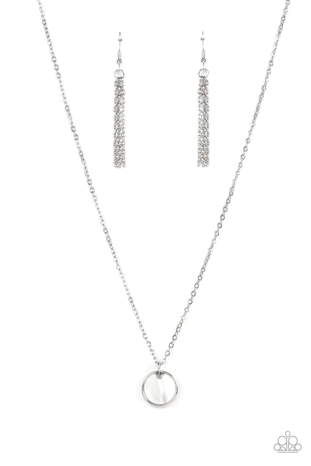 New Age Nautical White Paparazzi Necklace