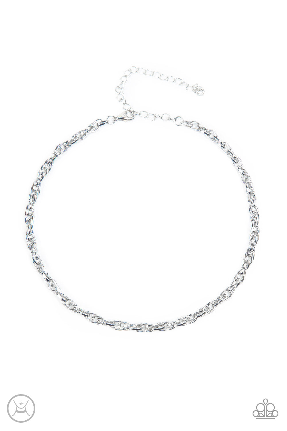 Urban Underdog - Silver Paparazzi Choker Necklace