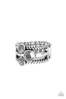 Head In The Stars - Silver Paparazzi Ring