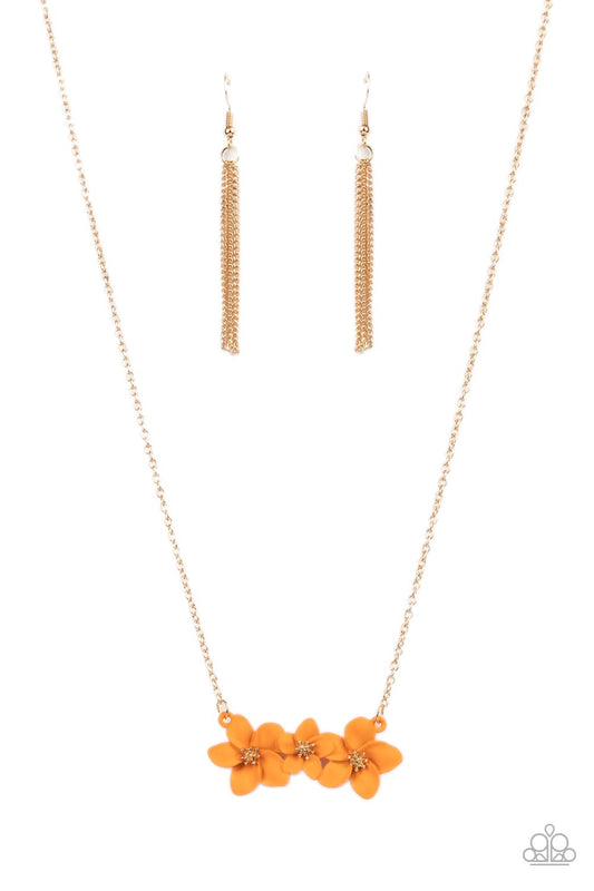 Petunia Picnic - Orange Paparazzi Necklace