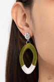 Thats a WRAPAROUND - Green Paparazzi Earrings