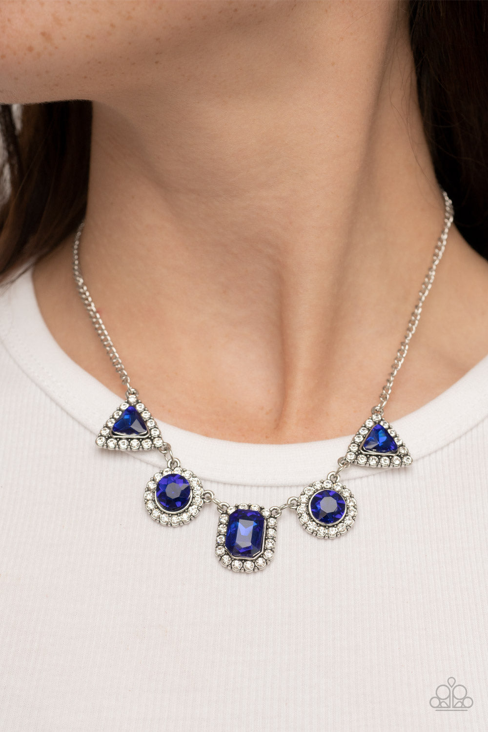 Posh Party Avenue - Blue Paparazzi Necklace