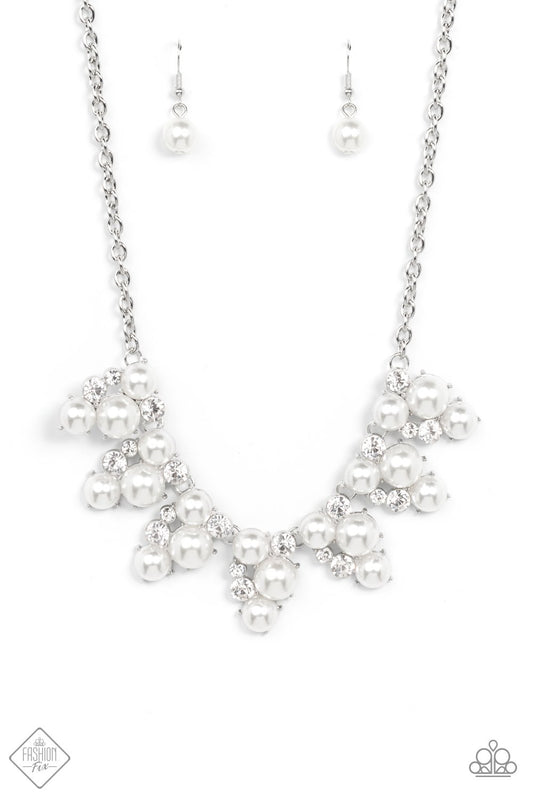 Renown Refinement - White Paparazzi Fashion Fix Necklace