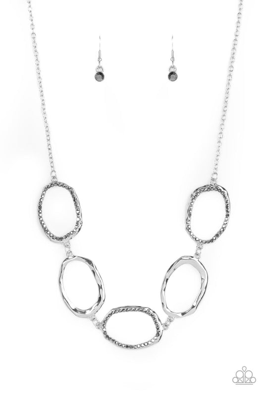 Gritty Go-Getter - Silver Paparazzi Necklace