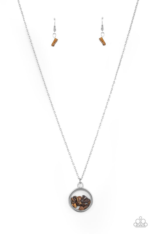Gemstone Guru - Brown Paparazzi Necklace