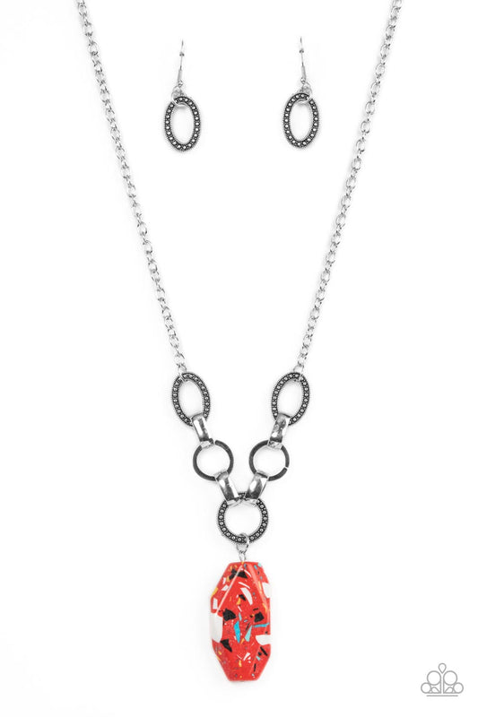 Mystical Mineral - Red Paparazzi Necklace
