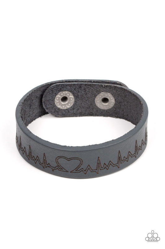 Haute Heartbeat Silver Paparazzi Urban Bracelet
