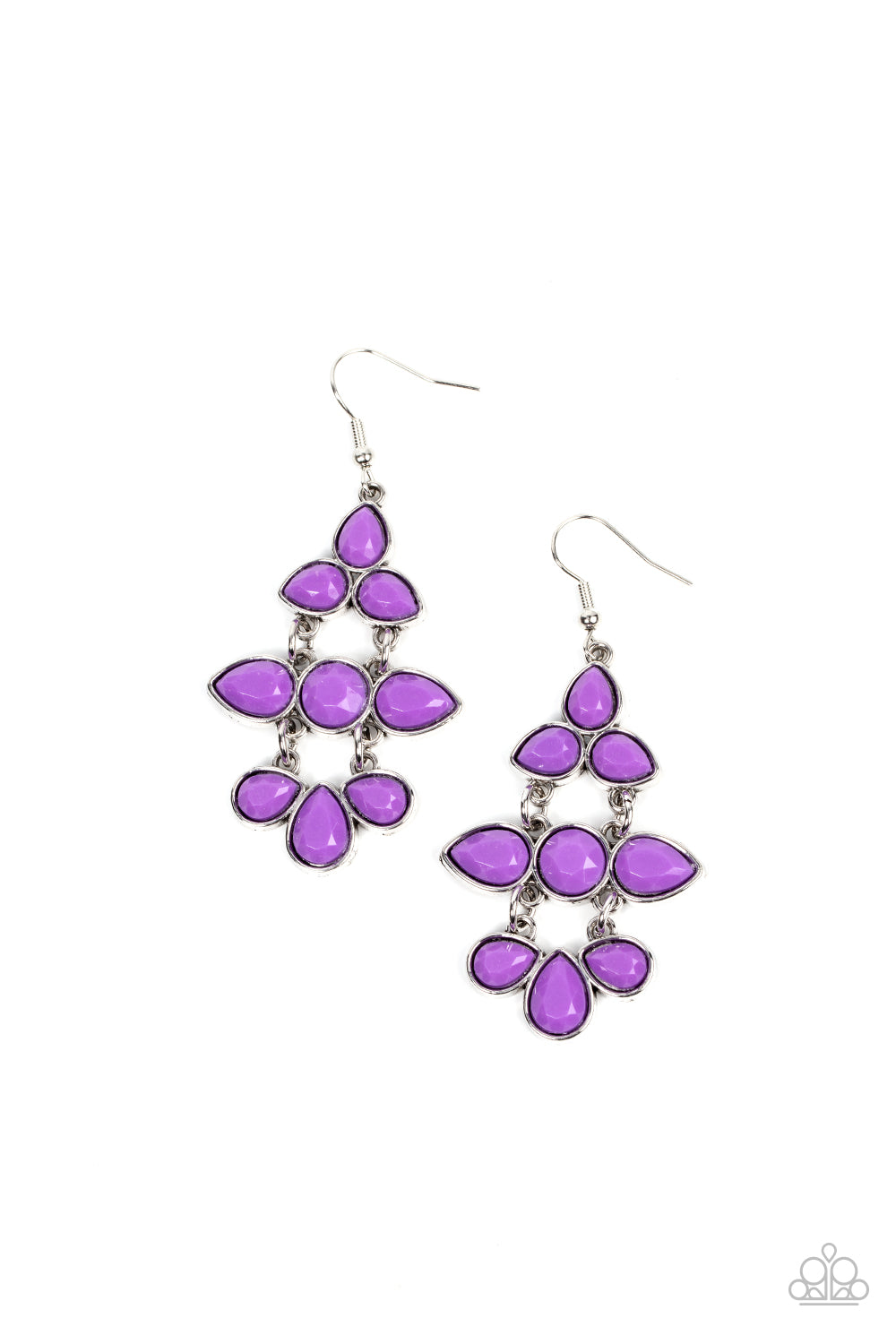 Bay Breezin - Purple Paparazzi Earrings