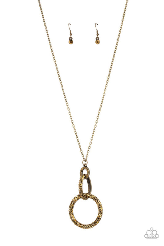 Radiant Ringleader - Brass Paparazzi Necklace
