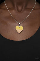 You Complete Me - Yellow Paparazzi Necklace