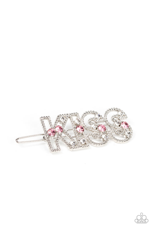 Kiss Bliss - Pink Paparazzi Hair Clip
