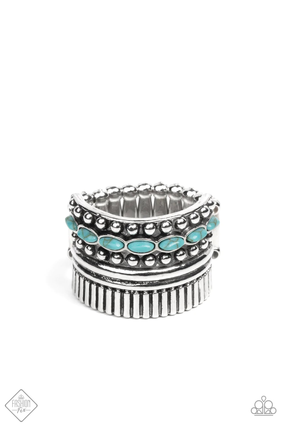 Local Flavor Blue Paparazzi Fashion Fix Ring