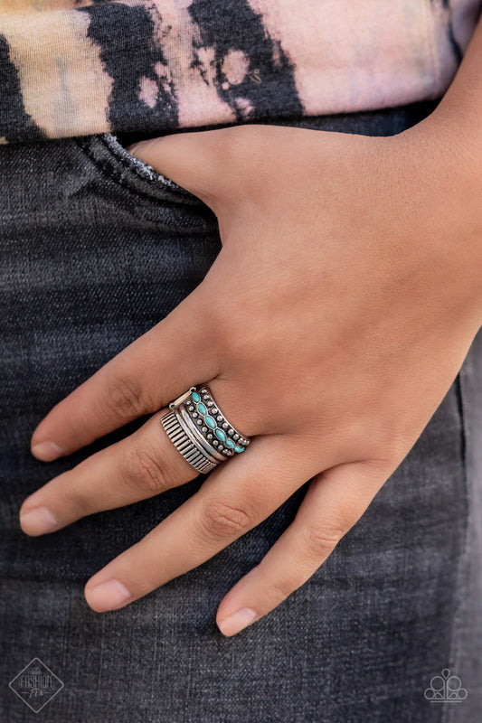 Local Flavor Blue Paparazzi Fashion Fix Ring