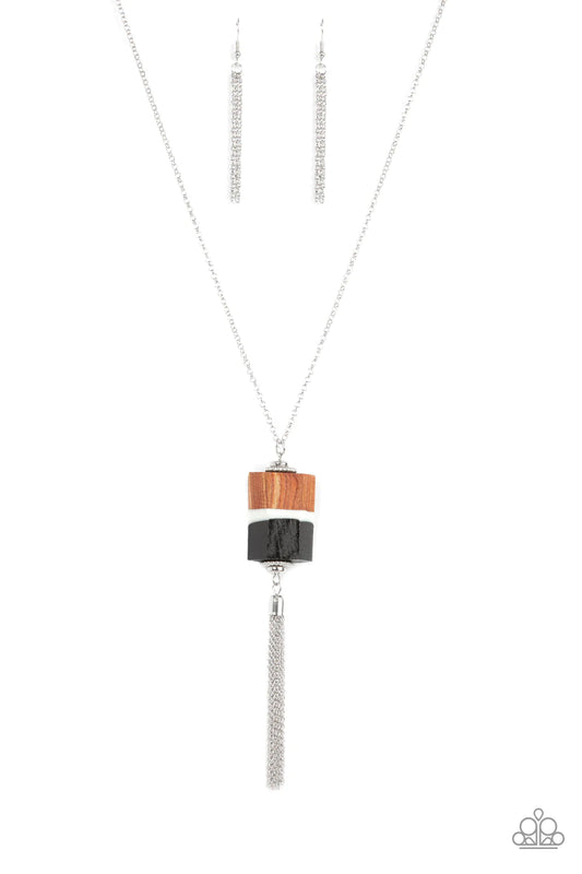 Reel It In Black Paparazzi Necklace