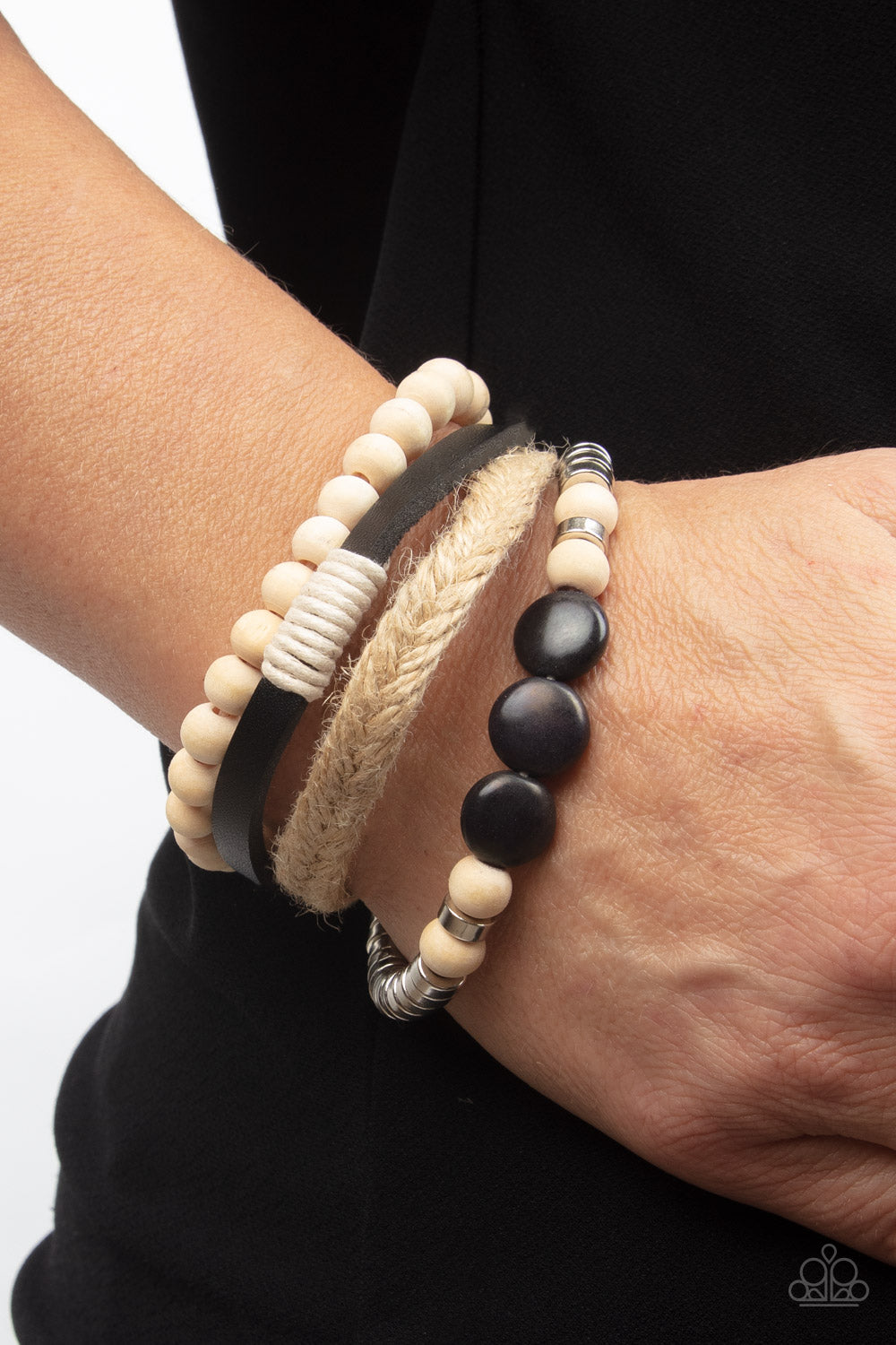 DRIFTER Away - Black Paparazzi Urban Bracelet