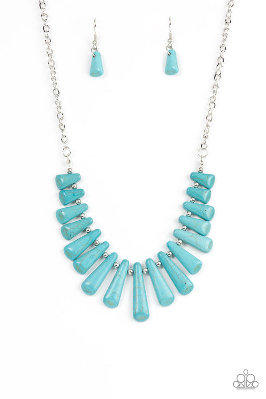 Mojave Empress - Blue Paparazzi Necklace