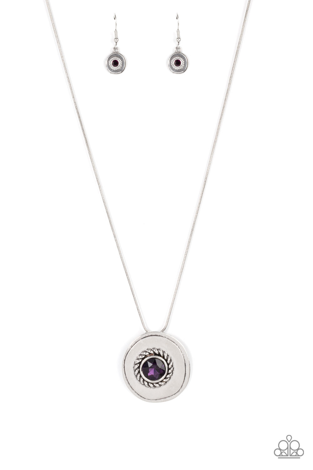 Make Me a MEDALLION-aire - Purple Paparazzi Necklace
