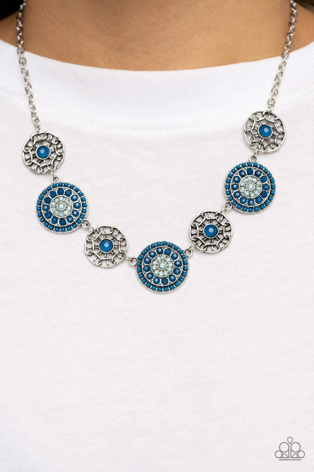 Farmers Market Fashionista - Blue Paparazzi Necklace