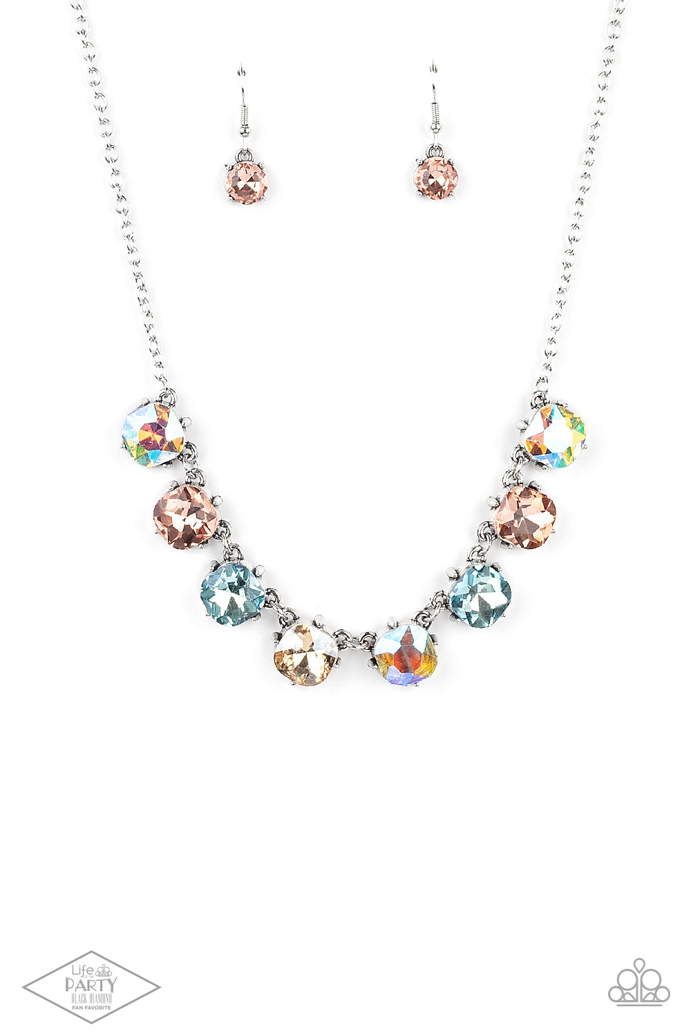 Dreamy Decorum - Multi Paparazzi Exclusive Life of the Party Necklace