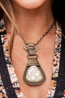 Rodeo Royale - Brass Paparazzi Fashion Fix Exclusive Necklace